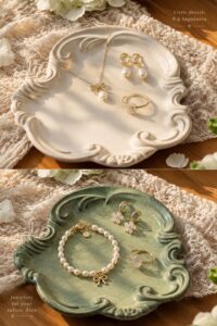 Plateau à bijoux fait main